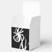 Orchid Noir: Abstrakt Schwarz & Weiß Geschenkschachtel (Geöffnet)