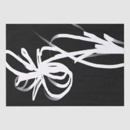 Orchid Noir: Abstrakt Schwarz & Weiß Seidenpapier