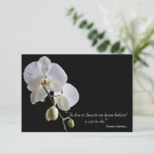 Orchid on Black Danke für Ihr Beileid (Stehend Vorderseite)