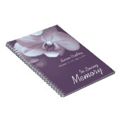 Orchid P Floral Fotografy Funerary Guest Book SN Notizblock (Rechte Seite)