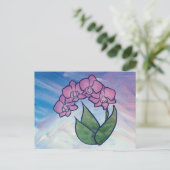 Orchid Painting Postkarte (Stehend Vorderseite)