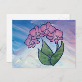 Orchid Painting Postkarte (Vorne/Hinten)