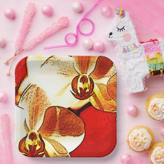 Orchid Pappteller (Party)