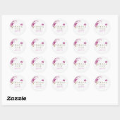 Orchid Paradis Danke Stickers (Blatt)
