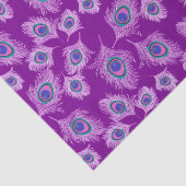 Orchid Peacock Feathers on Amethyst Lila Seidenpapier (Ausschnitt)