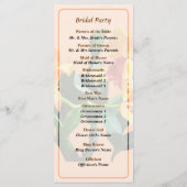 Orchid Persian Garden Wedding Program Programm (Rückseite)