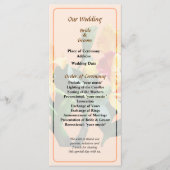 Orchid Persian Garden Wedding Program Programm (Vorderseite)