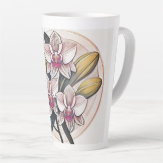 Orchid Pflanze Art Design Milchtasse