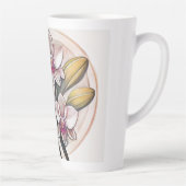 Orchid Pflanze Art Design Milchtasse (Rechts)