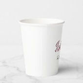 Orchid Pink 3D Funny Name Bridesmaid Pappbecher (Rechts)