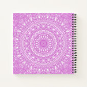 Orchid Pink Mandala Pattern Notizblock (Rückseite)