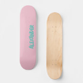 Orchid Pink Moderner Name | Klassische Trendy Skateboard (Vorderseite)