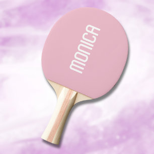 Orchid Pink Moderner Name   Trendy Minimalistisch Tischtennis Schläger
