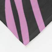 Orchid Pink Zebra Striping Fleecedecke (Ecke)