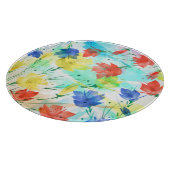 Orchid Poppy Peony Fashion Bouquet Schneidebrett (Ecke)