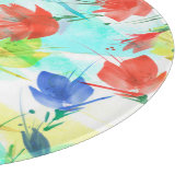 Orchid Poppy Peony Fashion Bouquet Schneidebrett (Ecke)