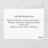 Orchid Postkarte (Rückseite)