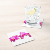 Orchid Rechteckiger Pappuntersetzer (Vor Ort)