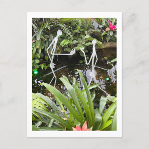 Orchid Room Strichmännchen 2   Phipps Conservatory Postkarte