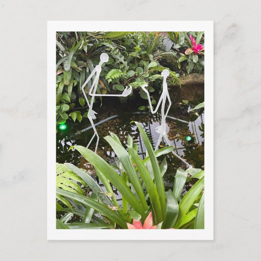 Orchid Room Strichmännchen 2 | Phipps Conservatory Postkarte (Vorderseite)