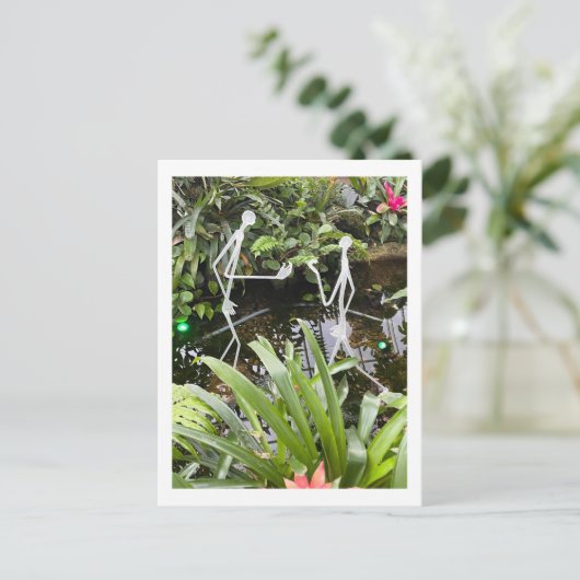 Orchid Room Strichmännchen 2 | Phipps Conservatory Postkarte (Stehend Vorderseite)