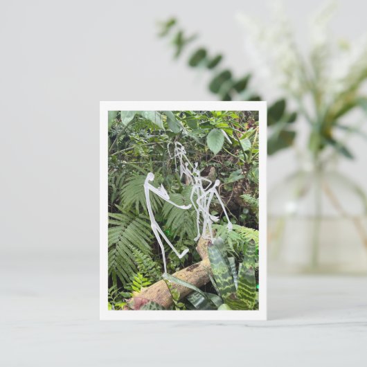 Orchid Room Strichmännchen 3 | Phipps Conservatory Postkarte (Stehend Vorderseite)