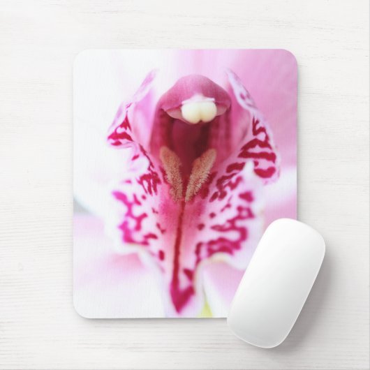 orchid - rosa mousepad (Mit Mouse)
