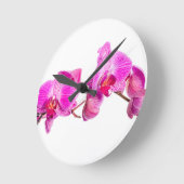 Orchid Runde Wanduhr (Winkel)
