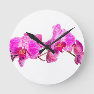 Orchid Runde Wanduhr