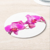 Orchid Runder Pappuntersetzer (Angewinkelt)