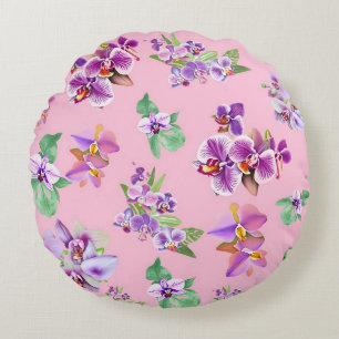 Orchid Rundes Kissen