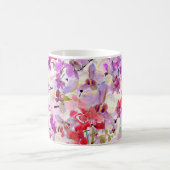Orchid-Sakura Aquarellbilder Kaffeetasse (Mittel)