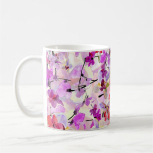 Orchid-Sakura Aquarellbilder Kaffeetasse