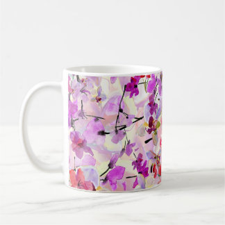 Orchid-Sakura Aquarellbilder Kaffeetasse