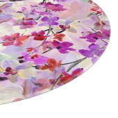 Orchid-Sakura Aquarellbilder Schneidebrett (Ecke)