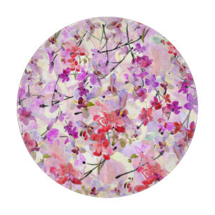 Orchid-Sakura Aquarellbilder Schneidebrett