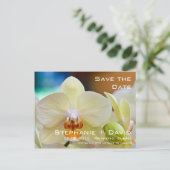 Orchid ・ Save the Date Karte (Stehend Vorderseite)
