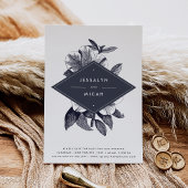 Orchid-Save the Date-Karte Mitternacht Save The Date