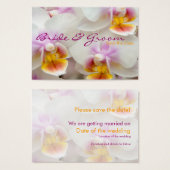 Orchid ・ Save the Date Mini-Karte (Vorne & Hinten)