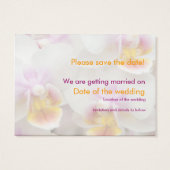 Orchid ・ Save the Date Mini-Karte (Rückseite)
