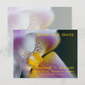 Orchid Save the Date Postkarte (Vorne/Hinten)
