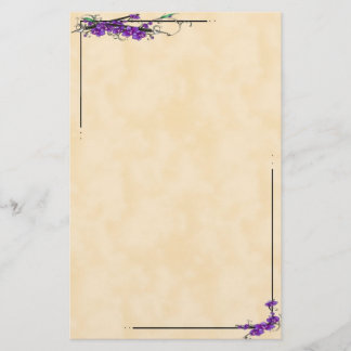 Orchid Schriften Briefpapier