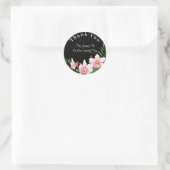 Orchid Script Wedding Vielen Dank Runder Aufkleber (Tasche)