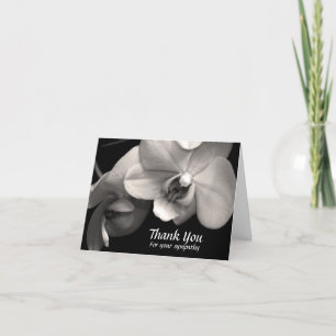 Orchid Sepia Beileid Vielen Dank Note Card Dankeskarte