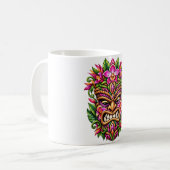 Orchid Shield Tiki Kaffeetasse (Vorderseite Links)