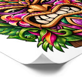 Orchid Shield Tiki Poster (Ecke)