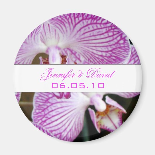 Orchid Speichern des Datumsfensters Magnet (Vorne)