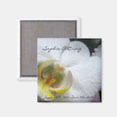 Orchid speichert die Datumsmagnete für Hochzeiten Magnet (Vorderseite/Rückseite)