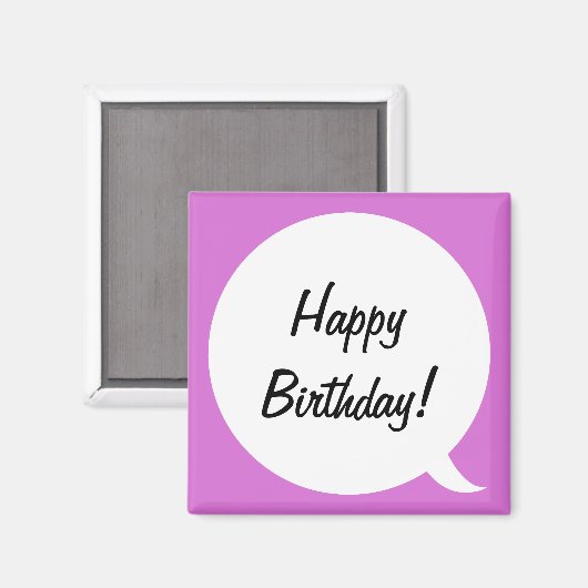 Orchid-Sprechblase 2 Magnet (Vorderseite/Rückseite)