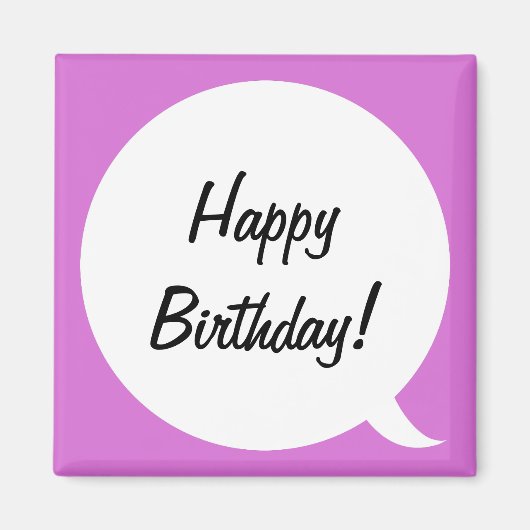 Orchid-Sprechblase 2 Magnet (Vorne)